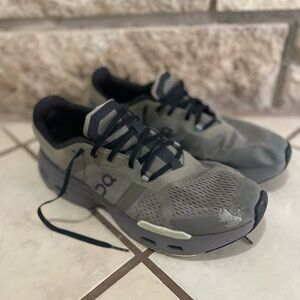 On Running Men's Black and Gray Athletic Shoes